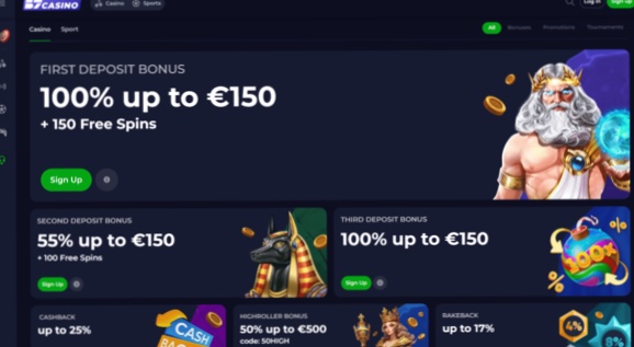 B7 Casino bonus